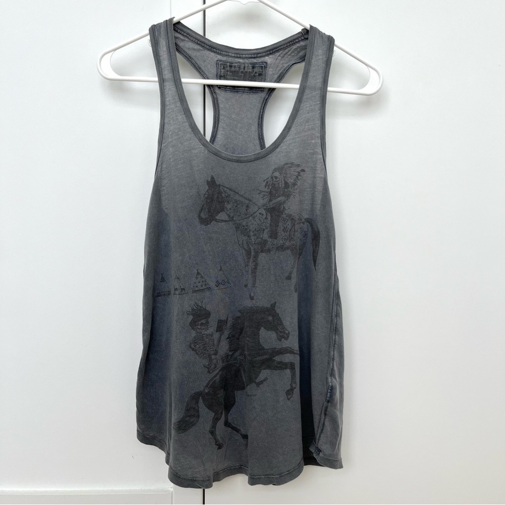 All Saints Printed Top - Size 6